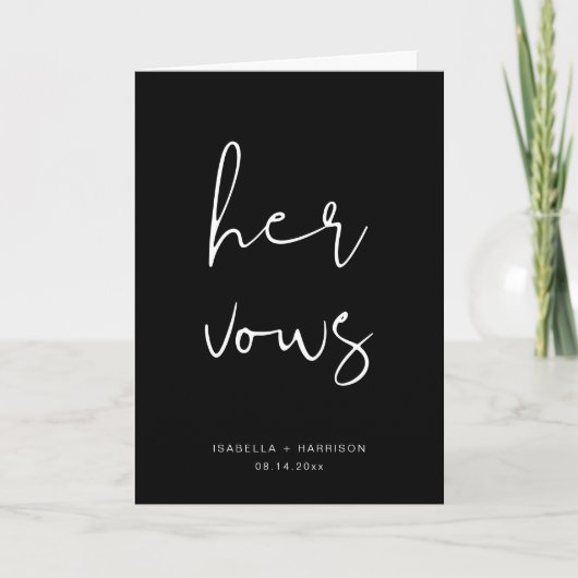 JOVI Edgy Black Modern Hendemische kaart (Voorkant)