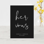 JOVI Edgy Black Modern Hendemische kaart (Gele Bloem)