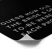 JOVI Edgy Black Modern Hoe oud waren ze bord Poster (Hoek)