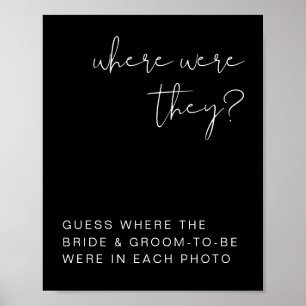 JOVI Edgy Black Modern Where Were They Bord Poster