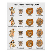 Jovi Giraffe Feeling Chart Perfect Poster (Voorkant)