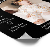 JOVI Modern Black White, eerste jaar Milestone Poster (Hoek)