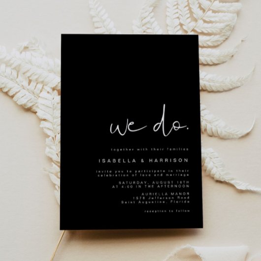 JOVI Modern minimalistisch, eenvoudig zwart-wit Kaart