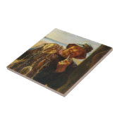 Jovial Fisherman (door Frederick Morgan) Tegeltje (Zijkant)