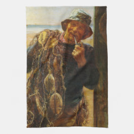 Jovial Fisherman (door Frederick Morgan) Theedoek