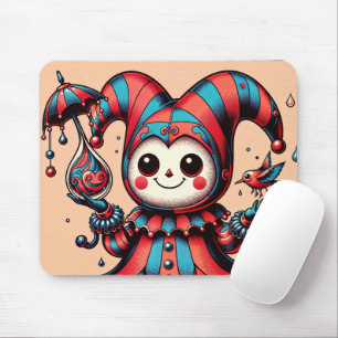Jovial Jester en gevederde vriend Muismat