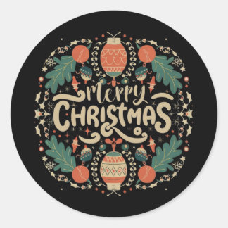 Jovial Kerstmis Detail Stickers