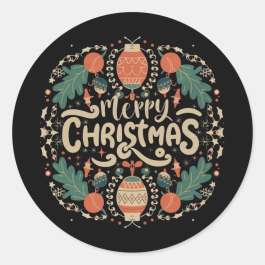 Jovial Kerstmis Detail Stickers (Voorkant)