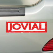 Jovial Stamp Bumpersticker (Op auto)