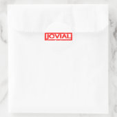 Jovial Stamp Ronde Sticker (Tas)