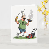 Joviale Vaderdag Chef Kaart (Gele Bloem)