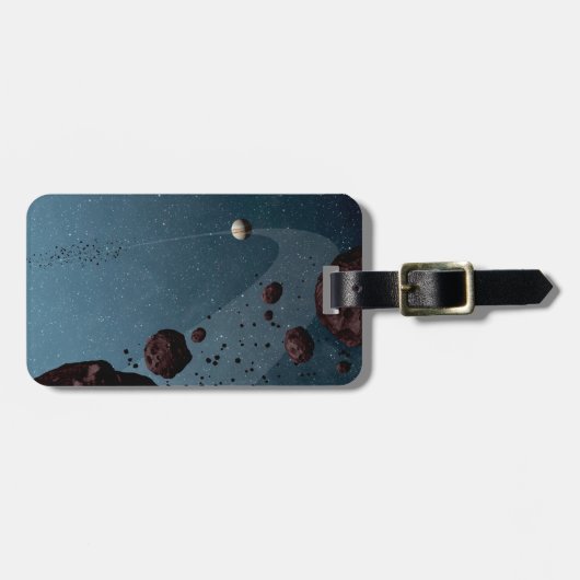 Jovian Trojans Asteroïden. Bagagelabel (Voorkant horizontaal)