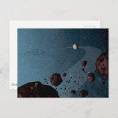Jovian Trojans Asteroïden. Briefkaart (Voorkant / Achterkant)