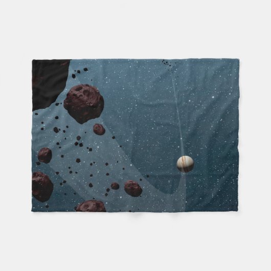 Jovian Trojans Asteroïden. Fleece Deken (Voorkant (Horizontaal))
