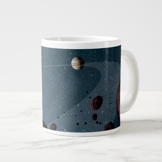Jovian Trojans Asteroïden. Grote Koffiekop (Voorkant rechts)