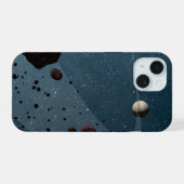 Jovian Trojans Asteroïden. iPhone 15 Case (Achterkant horizontaal)