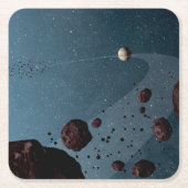 Jovian Trojans Asteroïden. Kartonnen Onderzetters (Voorkant)