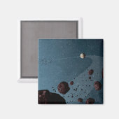 Jovian Trojans Asteroïden. Magneet (Voorkant / Achterkant)