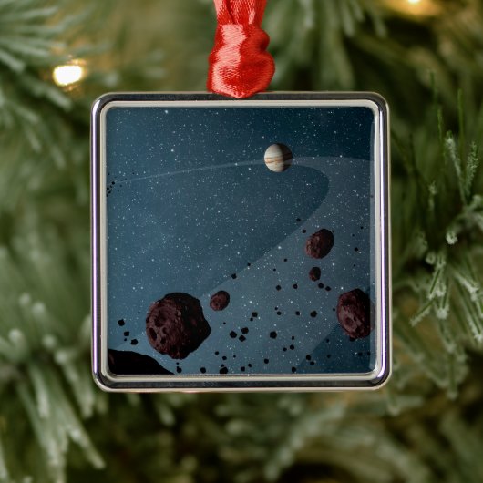 Jovian Trojans Asteroïden. Metalen Ornament (Boom)