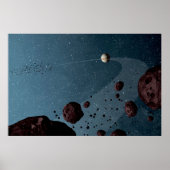 Jovian Trojans Asteroïden. Poster (Voorkant)
