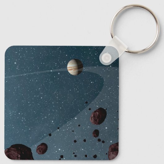 Jovian Trojans Asteroïden. Sleutelhanger (Achterkant)
