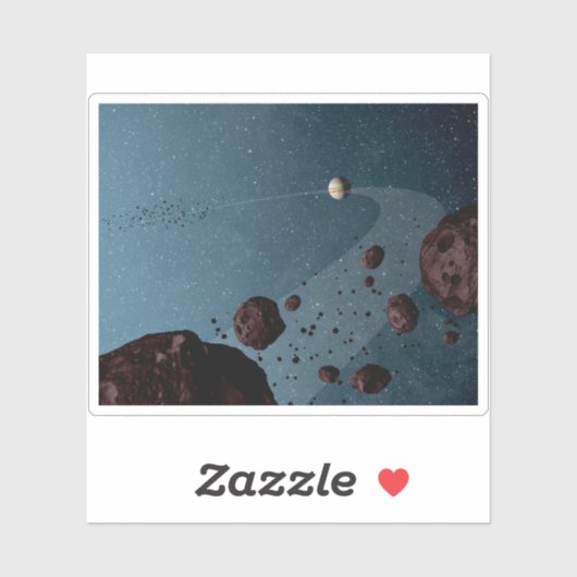 Jovian Trojans Asteroïden. Sticker (Vel)