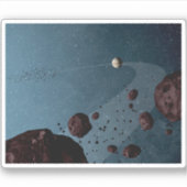 Jovian Trojans Asteroïden. Sticker (Voorkant)