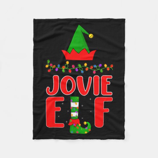 Jovie Elf Matching Family Lighting Christmas  Fleece Deken (Voorkant)
