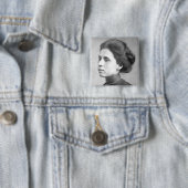 Jovita Idar Chicana Tejana Suffrage Journalist Vierkante Button 5,1 Cm (In situ)