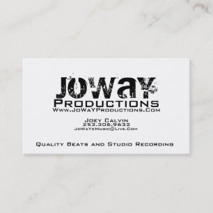 JoWaY Productions Visitekaartje