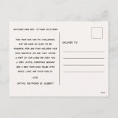 JOY 3 Aangepast Lijst kerstmis Briefkaart voor de  (Achterkant)