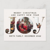 JOY 3 Aangepast Lijst kerstmis Briefkaart voor de  (Voorkant)