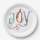 Joy 9" Papier Bord (Voorkant)