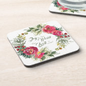 Joy aan de wereld De Heer komt, Kerstmis Bier Onderzetter (Linkerzijde)