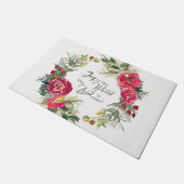 Joy aan de wereld De Heer komt, Kerstmis Deurmat (Schuin)