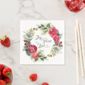 Joy aan de wereld De Heer komt, Kerstmis Servet (Insitu)