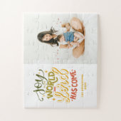 Joy aan de wereld is de Heer gekomen. Kerstmis Legpuzzel (Verticaal)