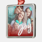Joy | Aangepaste foto | Kerstkeramisch Ornament (Links)