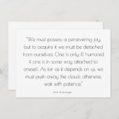 Joy & Aanmoediging - Wenskaart Notitiekaartje (Voorkant / Achterkant)