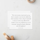 Joy & Aanmoediging - Wenskaart Notitiekaartje (Voorkant / Achterkant in situ)