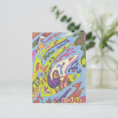 Joy, abstract briefkaart (Staand voorkant)