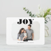 Joy | Abstract Lijst Fotobekleding Feestdagenkaart (Staand voorkant)