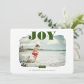 Joy | Abstract Lijst Fotobekleding Feestdagenkaart (Staand voorkant)
