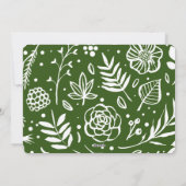 Joy | Abstract Lijst Fotobekleding Feestdagenkaart (Achterkant)