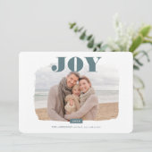 Joy | Abstract Lijst Fotobekleding Feestdagenkaart (Staand voorkant)