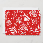 Joy | Abstract Lijst Fotobekleding Feestdagenkaart (Achterkant)