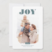 Joy | Abstract Lijst Fotobekleding Feestdagenkaart (Voorkant)