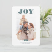 Joy | Abstract Lijst Fotobekleding Feestdagenkaart (Staand voorkant)