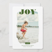 Joy | Abstract Lijst Fotobekleding Feestdagenkaart (Voorkant)