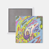 Joy, abstract magneet (Voorkant / Achterkant)